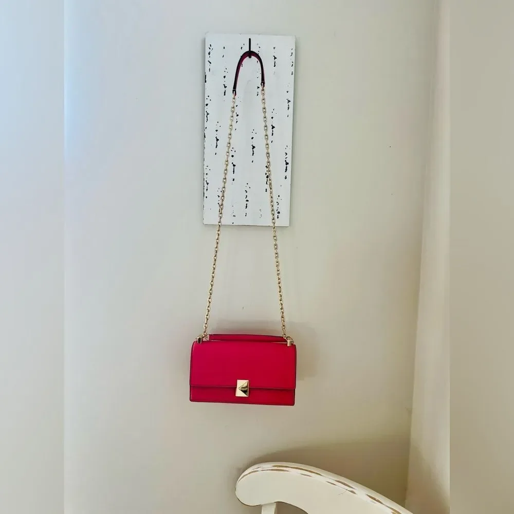 Kate Spade ♠️ Pink Leather Crossbody Bag; New with dust bag! PERFECT CONDITION!